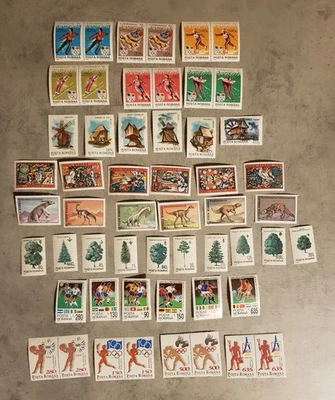 RUMANÍA-DINOSAURIOS-FÚTBOL-OLIMPIADAS-EVENTOS -AÑO 1994-MINI LOTE MN Foto 1 de 2