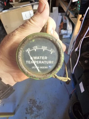 Medidor de temperatura del agua John Deere.  Original vintage (solo para piezas) Foto 1 de 2