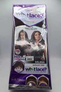 SENSATIONNEL SYNTHETIC CLOUD 9 13X6 SWISS LACE FRONT WIG - SOLANA Burgundy Wine - Picture 1 of 9