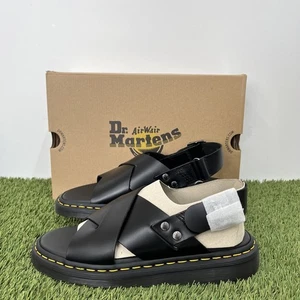 Sandalias Dr. Martens Zane de Cuero en Cuero Negro Talla UK 8 EU 42 - Nuevas en Caja - Imagen 1 de 5