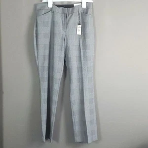 Pantalones de Carrera Express Publicist Barely Boot tiro medio a cuadros grises y negros talla 10S - Imagen 1 de 6
