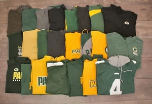 Lotto di 23 felpe sportive Green Bay Packers da uomo camicie e giacche taglia XL - Foto 1 di 8