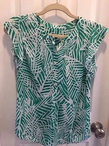 TALBOTS Women Print Top Size 2 New With Tag $79.50 - Picture 1 of 4