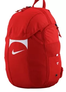 Zaino Nike Academy Team Calcio con Copertura Antipioggia Università Rosso DV0761-657 OS 30L - Foto 1 di 5