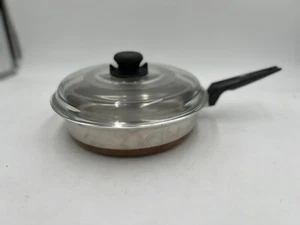 Revere Ware 10’’ Pfanne mit Glasdeckel Kupfer plattiert Baumwolle - Bild 1 von 11