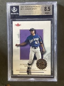 2001 Fleer Authority Junior Spivey RC #/2001 BGS 8.5 w/10 Sub