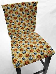 Fundas traseras o fundas de asiento para silla de comedor Harvest girasoles - Imagen 1 de 10