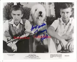 DISNEY'S SHAGGY DOG Tommy Kirk & Tim Considine SIGNED Autograph 8x10 B&W Photo - Picture 1 of 1
