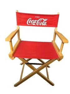 Vintage 1980’s Coca-Cola Folding Directors Wood Chair - Picture 1 of 11