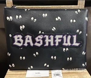 Disney X Coach BASHFUL SPOOKY EYES Large Zip Pouch Dark Fairytale F73273 NEW - Picture 1 of 4