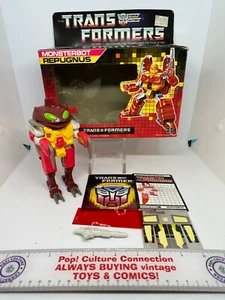 Vintage 1987 Hasbro G1 Transformers Monsterbot Repugnus Mint Complete In Box - Picture 1 of 12