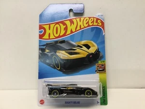 2024 HOT WHEELS BUGATTI BOLIDE - 185/250 , HW EXOTICS 3/10 BLACK & YELLOW - RARE - Picture 1 of 8