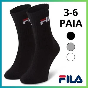 Calze FILA da Uomo Donna 6 Paia Calzini in Cotone Corte Spugna Sportive Tennis - Afbeelding 1 van 18