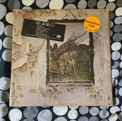 LED ZEPPELIN IV WHITE LABEL PROMO GATEFOLD LP W/HYPE STICKERS MEGA RARE! LOOK!! - Image 1 of 4