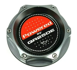 FOR 02-10 NISSAN ALTIMA 2.5L QR25DE RACING ENGINE BILLET OIL CAP GUNMETAL - Picture 1 of 1