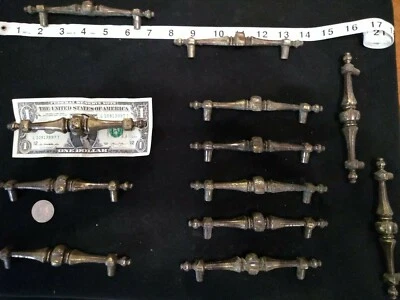 1 vintage/antique brass cabinet/drawer pull (11 available) - Image 1 of 4