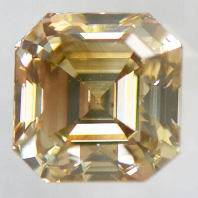 Asscher Shape Diamond Fancy Brown Color Loose 1.03 Carat VS2 IGI Certificate - Image 1 of 4