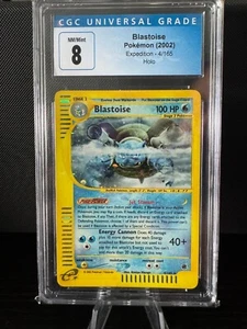 2002 Pokémon TCG | Blastoise Holo 4/165 | Expedition | CGC 8 NM/M - Picture 1 of 2