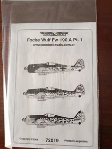 Concord decals Fw190a 1/72 - Foto 1 di 1