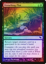 Disturbing Plot FOIL Shadowmoor NM Black Common MAGIC GATHERING CARD ABUGames