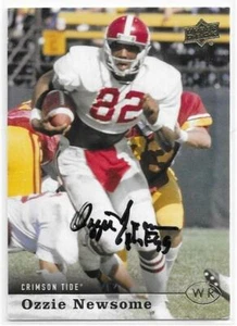 OZZIE NEWSOME Autographed Signed 2013 UD card #21 Alabama Crimson Tide Football - Picture 1 of 1