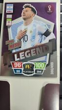 Lionel Messi Argentina Platinum Legend /499 Panini Adrenalyn XL World Cup 2022