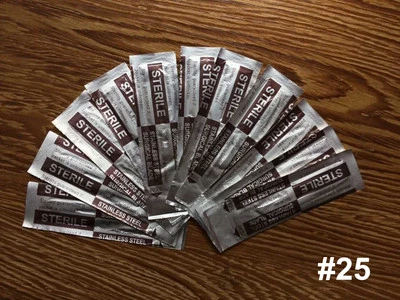 100pcs Scalpel Blades #25 for Dental medical Steel Surgical Blade - Image 1 of 4