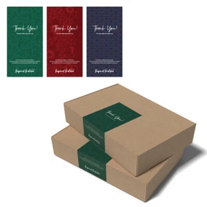 50X Rectangle Thank You for Your Order Seals Label Sticker Gift Envelope Box Acc - Picture 1 of 9