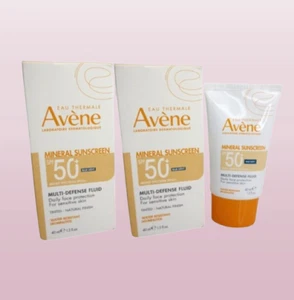 AVENE MINERAL SUSNCREEN LSF 50+ MULTI DEFENSE FLUID GETÖNTE SONNENCREME 1,3 OZ 2 STCK. - Bild 1 von 3