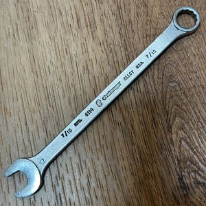 Vintage Challenger 6114 USA 7/16 Open and Box End 12 point Wrench 6.25" Long - Picture 1 of 5