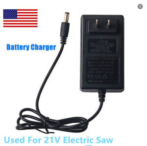 50/60Hz Battery Charger For Mini Electric Chain Saw 21V 1A Special Battery USA