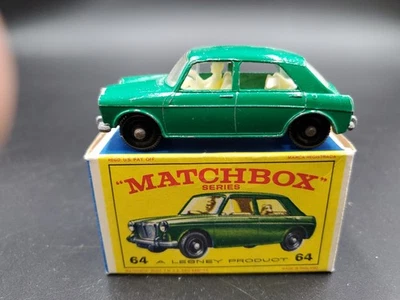 Vintage Matchbox Lesney MG 1100 #64 M.G. Green w/ Driver & Dog in Original Box - Image 1 of 4