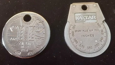 Vintage Spark Plug Gappers Auto Zone & KASTAR Inches Millimeters ++DEAL OF 2++ - Image 1 of 2