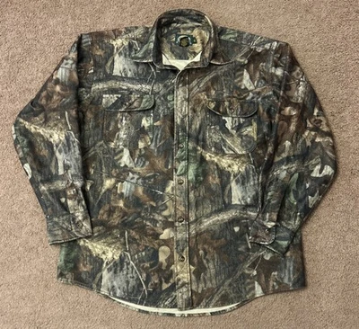 Camisa Camuflada Cabela’s Advantage Para Hombre Abotonada Caza Exterior Talla L Foto 1 de 2