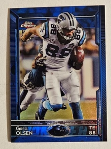 Greg Olsen - 2015 Topps Chrome Blue Refractors SN 110/199 Insert Card - Bild 1 von 2