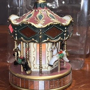 Vintage Noma Ornamotion Rotating Christmas Tree Ornament Carousel Merry Go Round - Picture 1 of 11