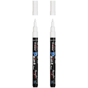 Paint Pens Paint Markers - White Permanent Markers Acrylic Paint Pens 2 Pack,... - Picture 1 of 7