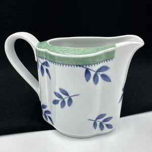 VILLEROY & BOCH Switch 3 Creamer Porcelain Blue & Green Floral Design •PRISTINE• - Picture 1 of 13