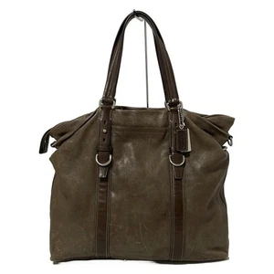 [TOP+] COACH 70191 dunkelbraune Harrison Tasche Leder aus Japan - Bild 1 von 8