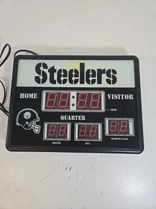 Pittsburgh Steelers Anzeigetafel Uhr mit Temperatur - NFL - SCHÖN!!!! - Bild 1 von 9