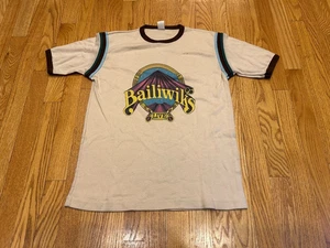 Vintage "Bailiwiks Live"  Ringer T Mens Size XL  White Graphic Tee - Picture 1 of 5