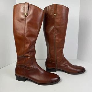 INC Fawne Lederreitstiefel braun hoher Reißverschluss Damengröße 12M - Bild 1 von 13