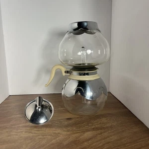 Vintage Silex Vacuum Pyrex Glass Double Bubble Percolator 8 Cup Coffee Maker - Picture 1 of 6