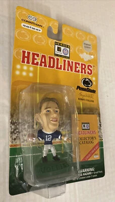 Figura de juguete Headliners Kerry Collins Penn vintage años 90 cabeza grande en tarjeta NFL QB Foto 1 de 4