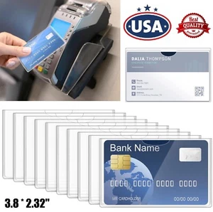 20× Card Protector Social Security New Medicare Card Holder Protector Sleeves US - Picture 1 of 13