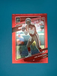2021 Panini Donruss Optic #194 Joe Montana RED STARS PRIZM - NFL Trading Card - Picture 1 of 2
