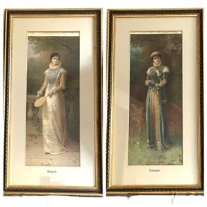 Rosalind & Beatrice Shakespeare Framed Prints Jane Maria Bowkett (British 1837-1 - Picture 1 of 13
