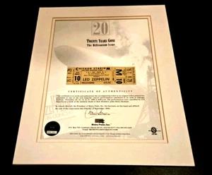 Twenty Years Gone Led Zeppelin John Bonham Chicago Nov 1980 Unused Ticket - Picture 1 of 3