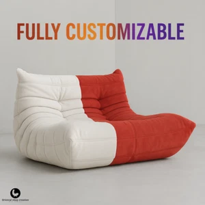 Togo Style 2 Seater Sofa | Ligne Roset Inspired | Custom fabric and color - Bild 1 von 13
