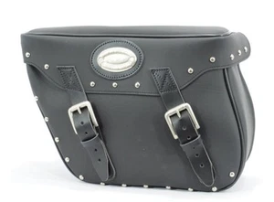 Bolsa de sillín Longride Saddle Bag 28 Ltr bolsa de moto cuero Harley Davidson NUEVO - Imagen 1 de 3